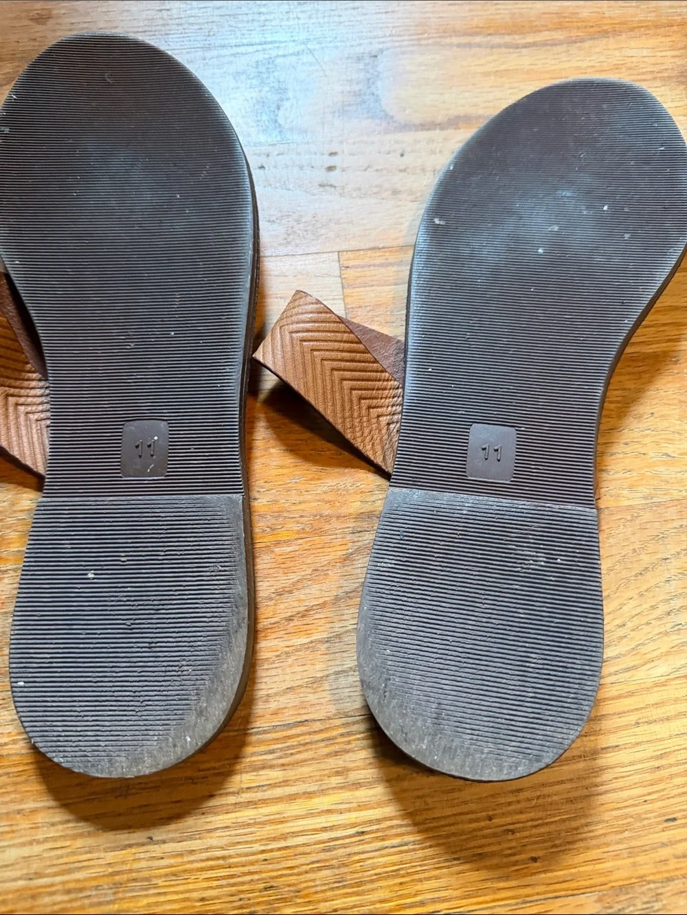 Madewell 1937 Tan Leather Toe-Ring Slide Sandals